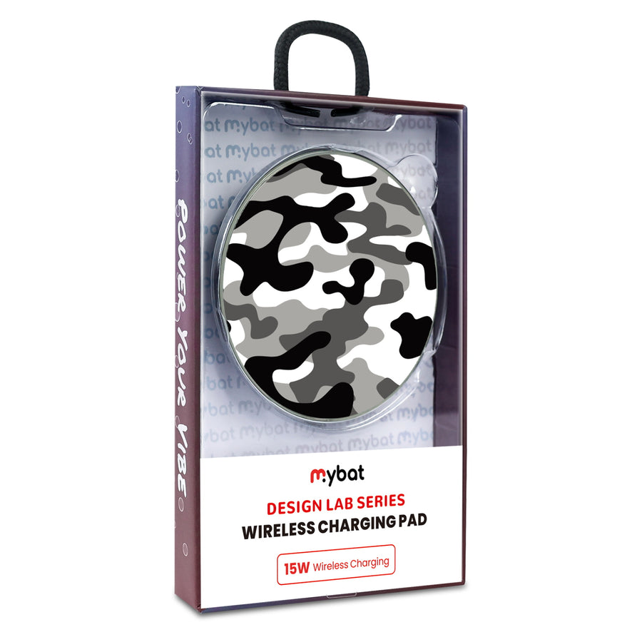 MyBat Design Lab Series Wireless Charging Pad - Silver - Black & White Camouflage - MCGWIRC22SL-122-9.jpg