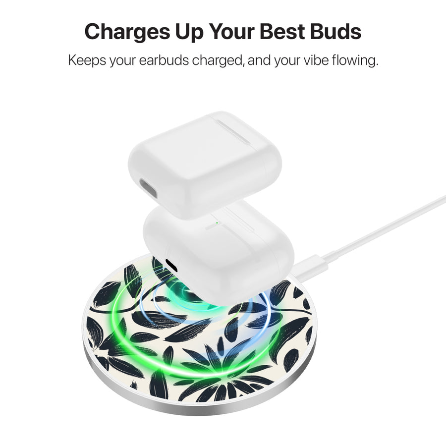 MyBat Design Lab Series Wireless Charging Pad - Silver - Vintage Floral - MCGWIRC22SL-124-6.jpg
