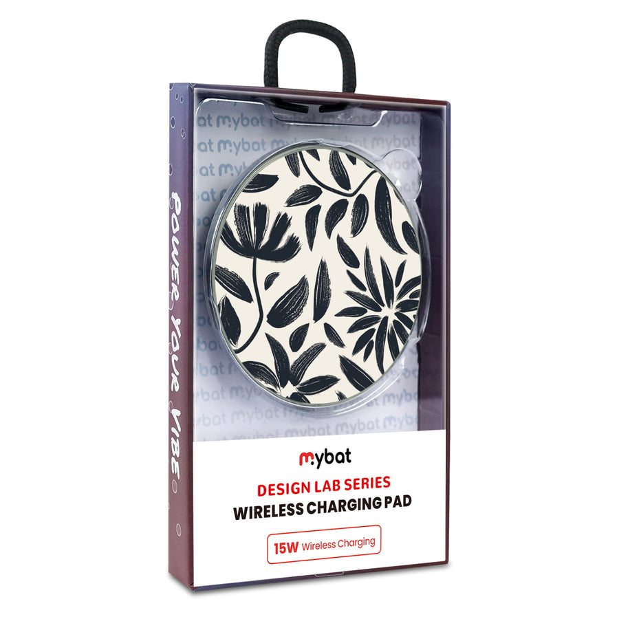 MyBat Design Lab Series Wireless Charging Pad - Silver - Vintage Floral - MCGWIRC22SL-124-9.jpg