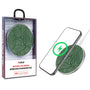 MyBat Design Lab Series Wireless Charging Pad - Silver - Leaves