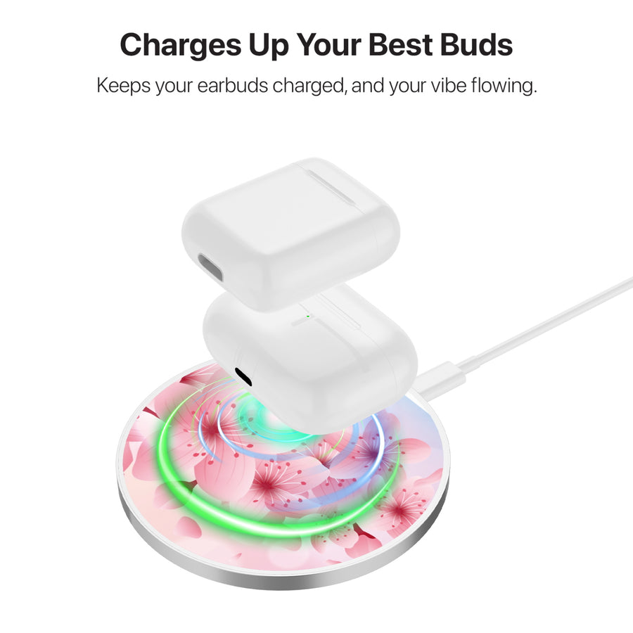 MyBat Design Lab Series Wireless Charging Pad - Silver - Cherry Blossoms - MCGWIRC22SL-131-6.jpg