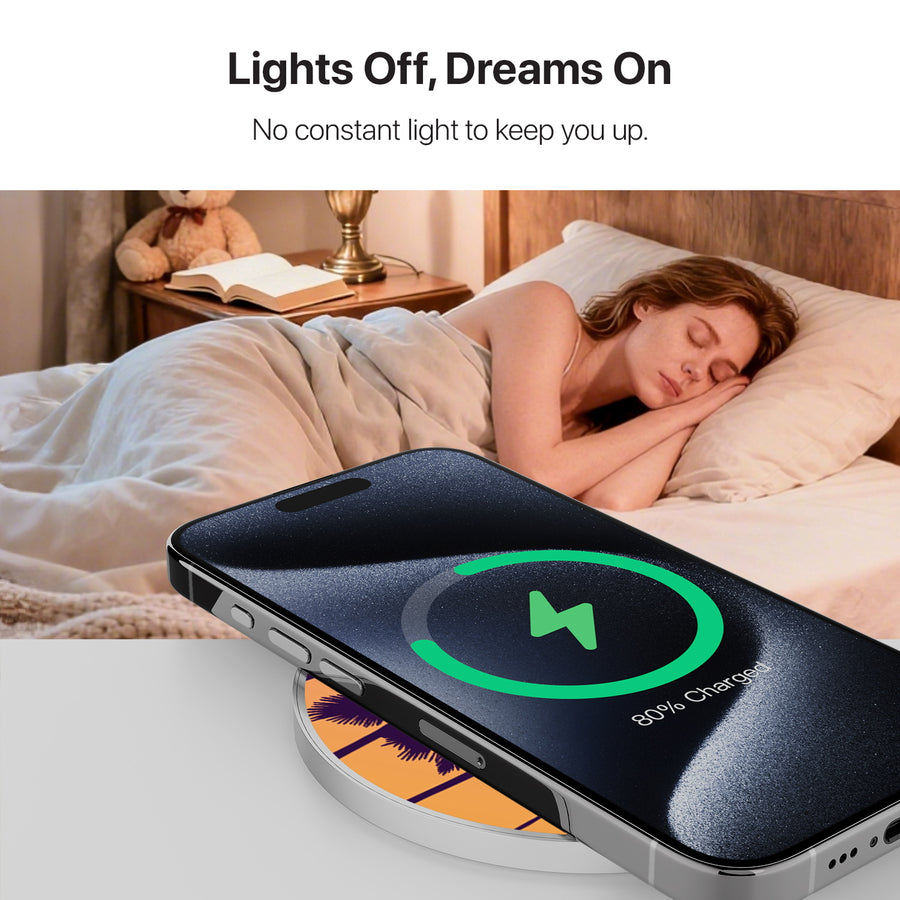 MyBat Design Lab Series Wireless Charging Pad - Silver - Palm Tree Sunset - MCGWIRC22SL-136-8.jpg