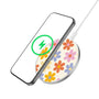 MyBat Design Lab Series Wireless Charging Pad - Silver - Retro Daisies - MCGWIRC22SL-137-2.jpg
