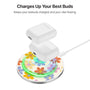 MyBat Design Lab Series Wireless Charging Pad - Silver - Retro Daisies - MCGWIRC22SL-137-6.jpg