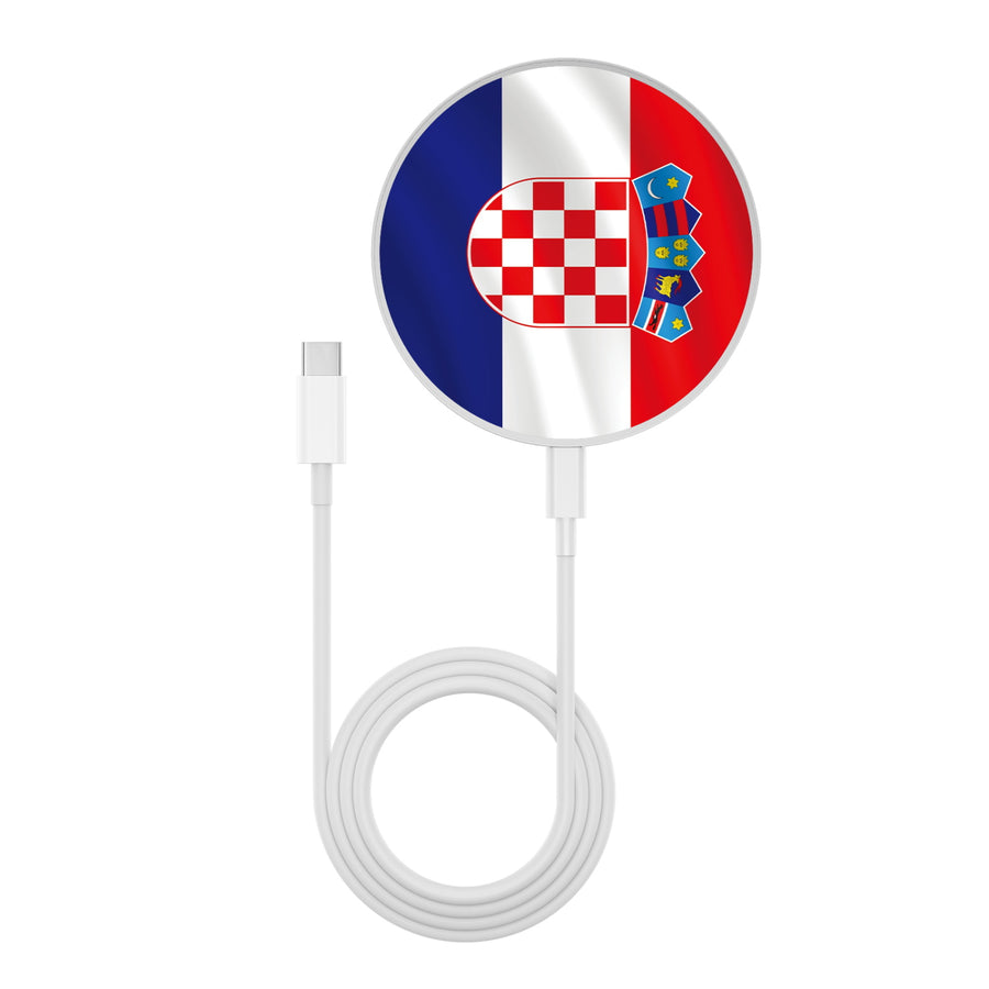 MyBat Design Lab Series Wireless Charging Pad - Silver - Croatia Flag - MCGWIRC22SL-143-3.jpg