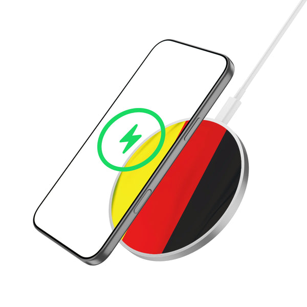 MyBat Design Lab Series Wireless Charging Pad - Silver - Germany Flag - MCGWIRC22SL-148-2.jpg