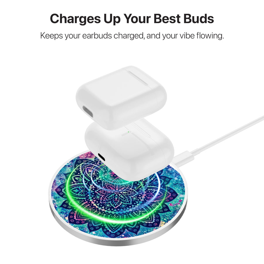 MyBat Design Lab Series Wireless Charging Pad - Silver - Cosmic Mandala - MCGWIRC22SL-165-6.jpg