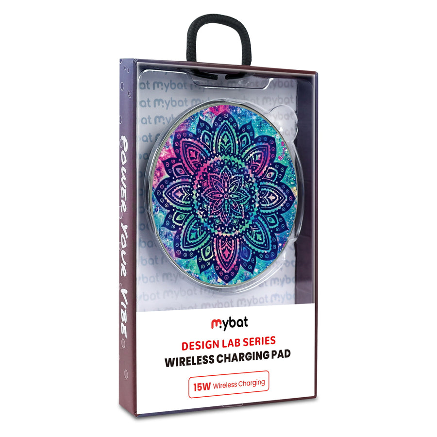MyBat Design Lab Series Wireless Charging Pad - Silver - Cosmic Mandala - MCGWIRC22SL-165-9.jpg