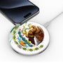 MyBat Design Lab Series Wireless Charging Pad - Silver - Bandera de México - MCGWIRC22SL-174-4.jpg