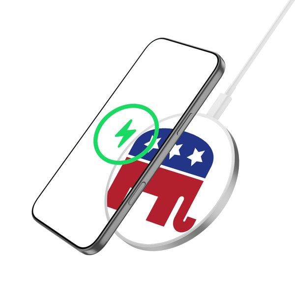 MyBat Design Lab Series Wireless Charging Pad - Silver - Republican Party - MCGWIRC22SL-194-2.jpg