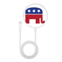 MyBat Design Lab Series Wireless Charging Pad - Silver - Republican Party - MCGWIRC22SL-194-3.jpg