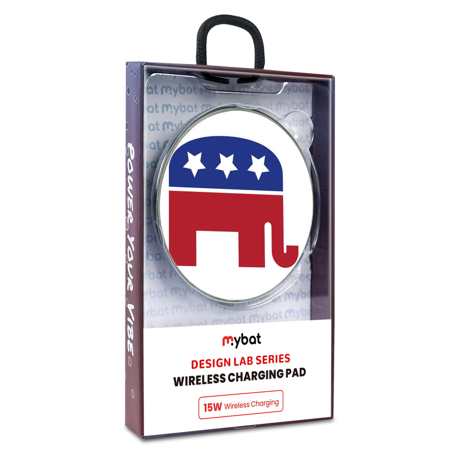 MyBat Design Lab Series Wireless Charging Pad - Silver - Republican Party - MCGWIRC22SL-194-9.jpg