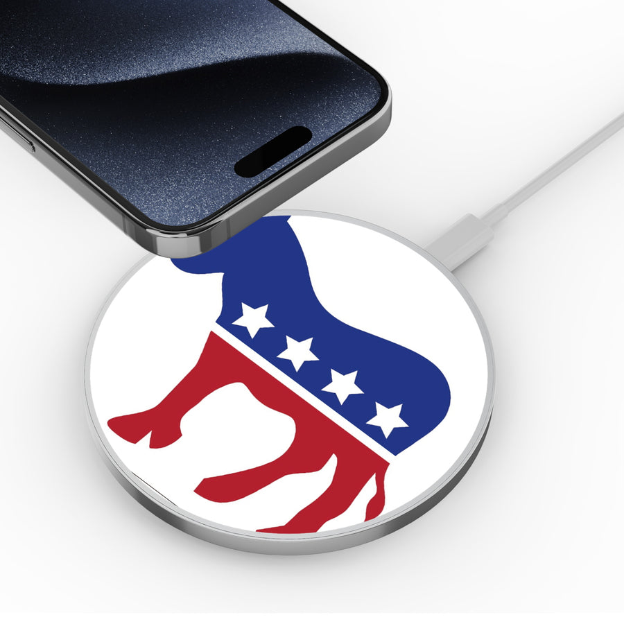 MyBat Design Lab Series Wireless Charging Pad - Silver - Democratic Party - MCGWIRC22SL-195-4.jpg