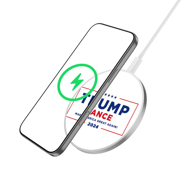 MyBat Design Lab Series Wireless Charging Pad - Silver - Trump Vance 2024 - MCGWIRC22SL-206-2.jpg
