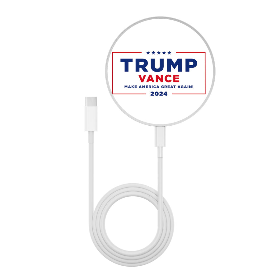 MyBat Design Lab Series Wireless Charging Pad - Silver - Trump Vance 2024 - MCGWIRC22SL-206-3.jpg