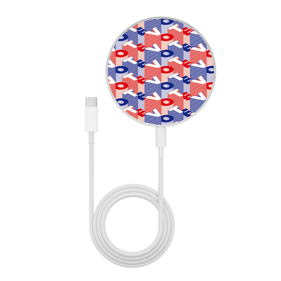 MyBat Design Lab Series Wireless Charging Pad - Silver - Rock the Vote - MCGWIRC22SL-210-3.jpg