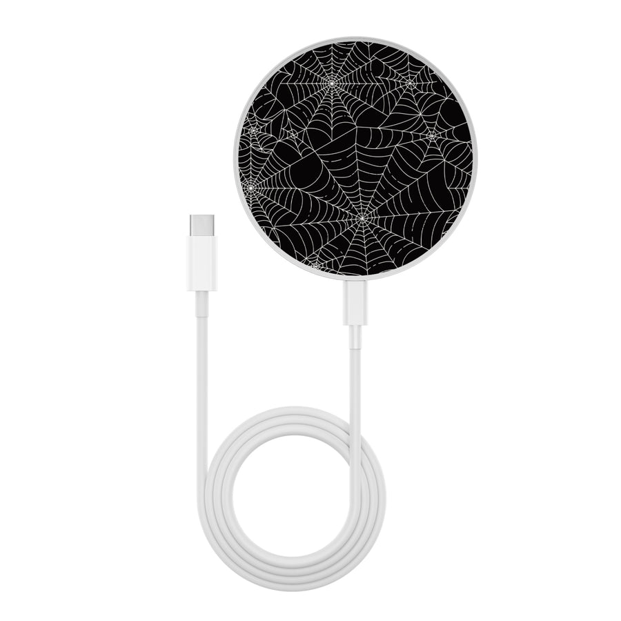 MyBat Design Lab Series Wireless Charging Pad - Silver - Spider Web - MCGWIRC22SL-217-3.jpg