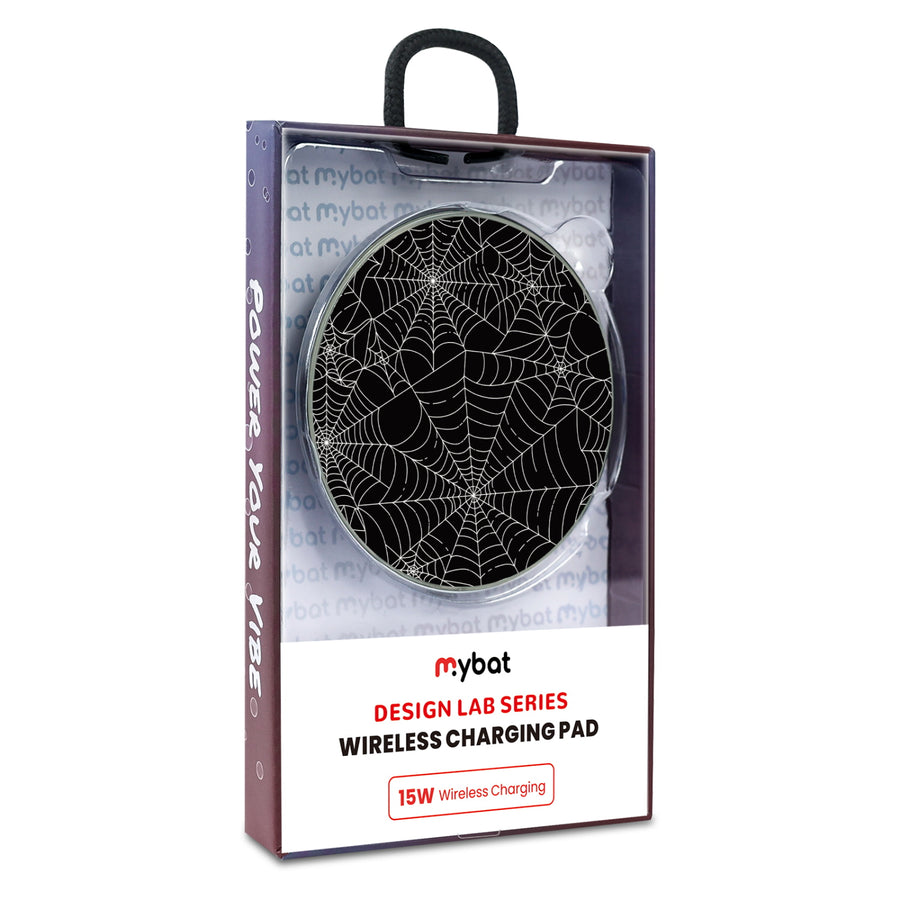 MyBat Design Lab Series Wireless Charging Pad - Silver - Spider Web - MCGWIRC22SL-217-9.jpg