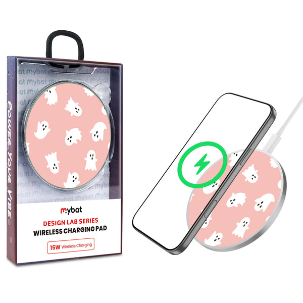 MyBat Design Lab Series Wireless Charging Pad - Silver - Friendly Ghosts - MCGWIRC22SL-219-1.jpg