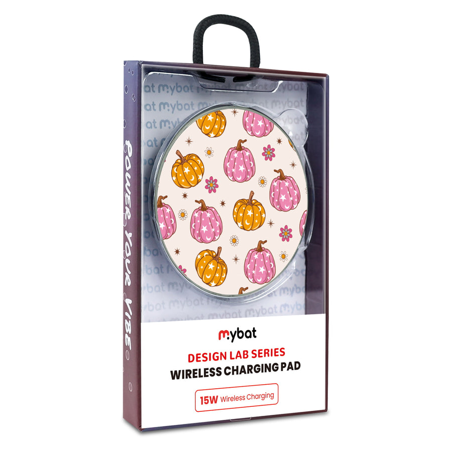MyBat Design Lab Series Wireless Charging Pad - Silver - Groovy Pumpkin Patch - MCGWIRC22SL-222-9.jpg