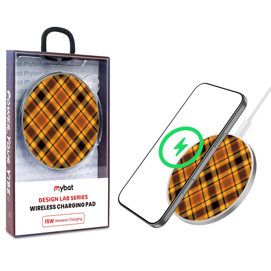 MyBat Design Lab Series Wireless Charging Pad - Silver - Fall Flannel