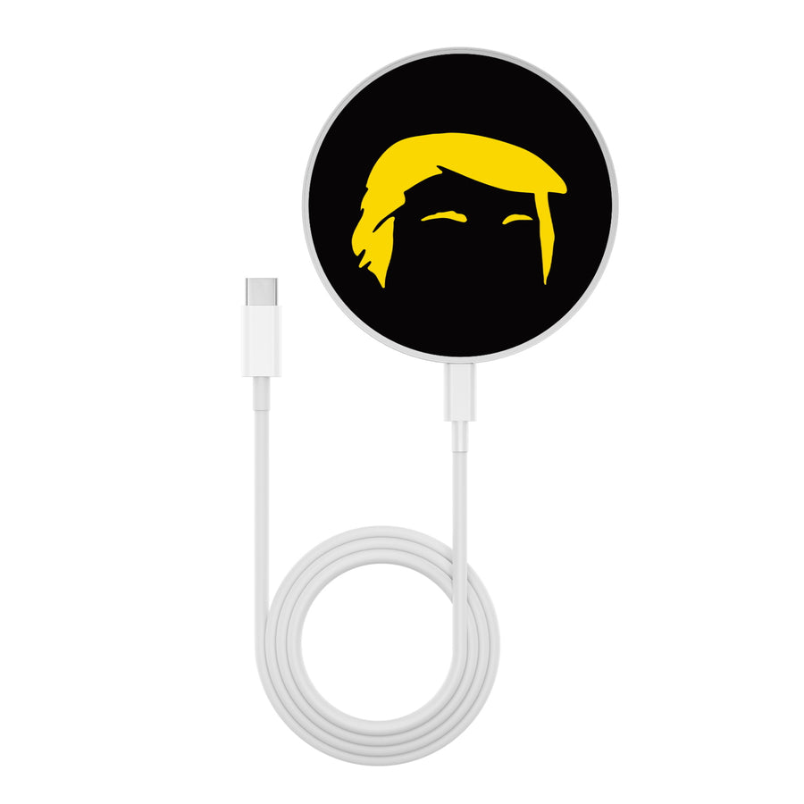 MyBat Design Lab Series Wireless Charging Pad - Silver - Trump Golden Silhouette - MCGWIRC22SL-251-3.jpg