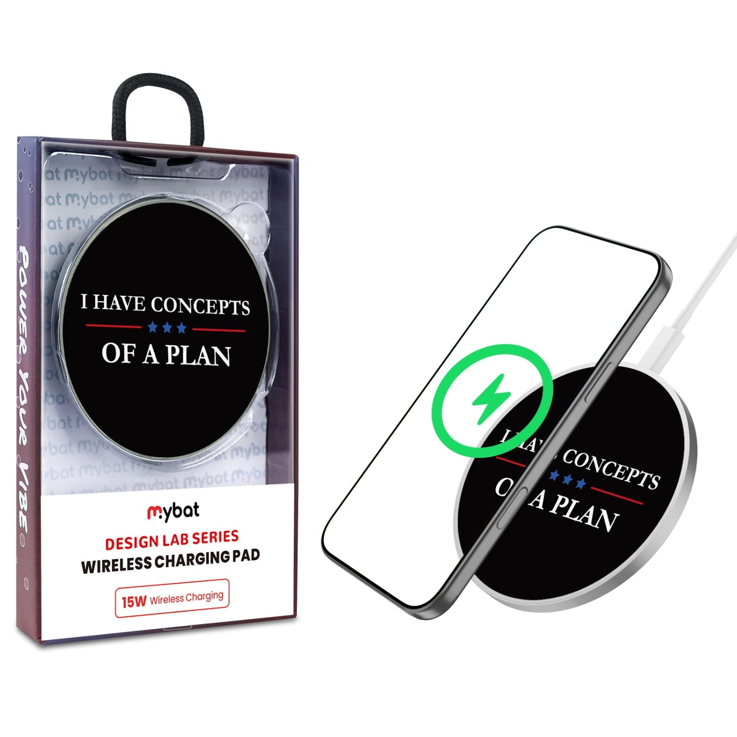 MyBat Design Lab Series Wireless Charging Pad - Silver - Concepts of a Plan