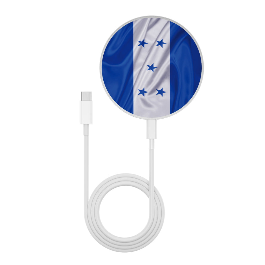 MyBat Design Lab Series Wireless Charging Pad - Silver - Honduras Flag - MCGWIRC22SL-259-3.jpg
