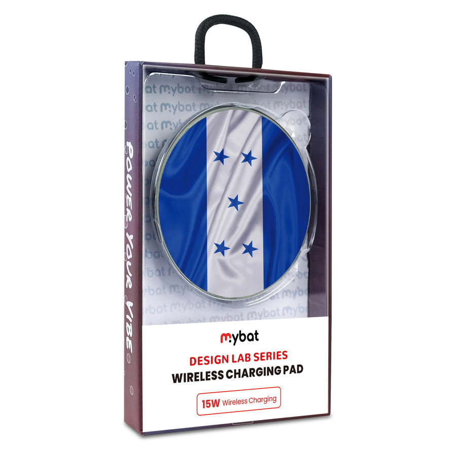 MyBat Design Lab Series Wireless Charging Pad - Silver - Honduras Flag - MCGWIRC22SL-259-9.jpg