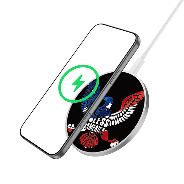 MyBat Design Lab Series Wireless Charging Pad - Silver - God Bless America - MCGWIRC22SL-261-2.jpg