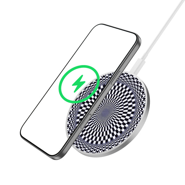 MyBat Design Lab Series Wireless Charging Pad - Silver - Dizzy Circle - MCGWIRC22SL-265-2.jpg