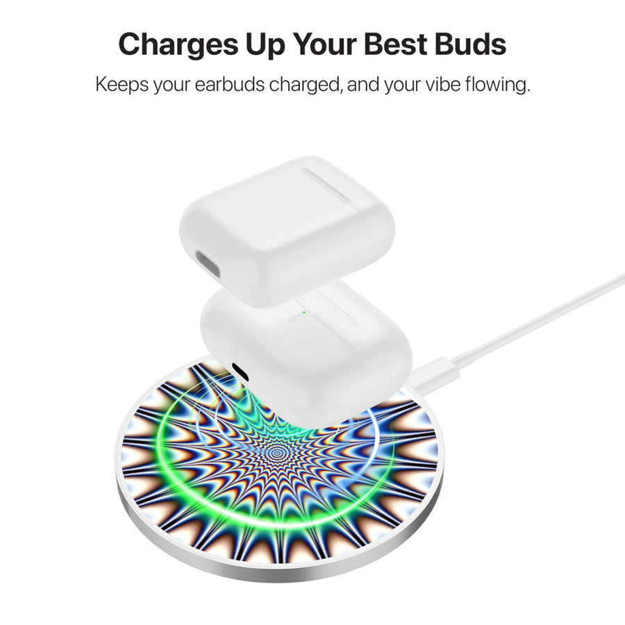 MyBat Design Lab Series Wireless Charging Pad - Silver - Hypnotic Burst - MCGWIRC22SL-267-6.jpg