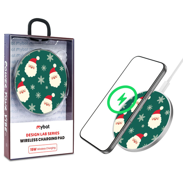 MyBat Design Lab Series Wireless Charging Pad - Silver - Jolly Saint Nick - MCGWIRC22SL-271-1.jpg