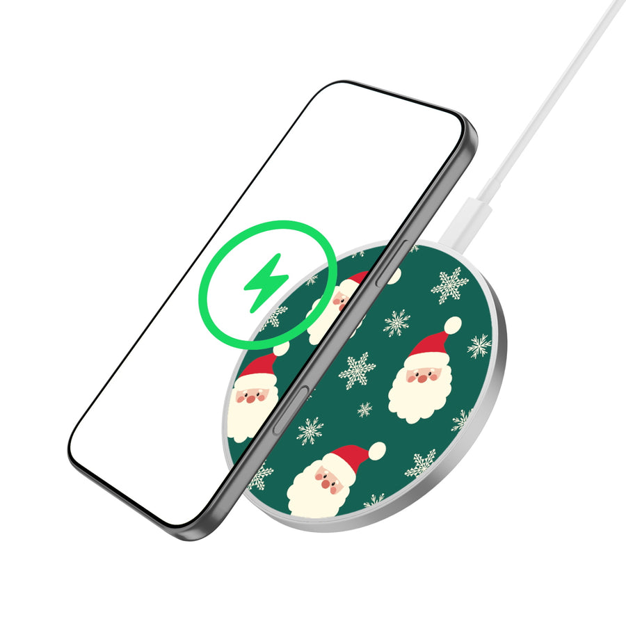 MyBat Design Lab Series Wireless Charging Pad - Silver - Jolly Saint Nick - MCGWIRC22SL-271-2.jpg