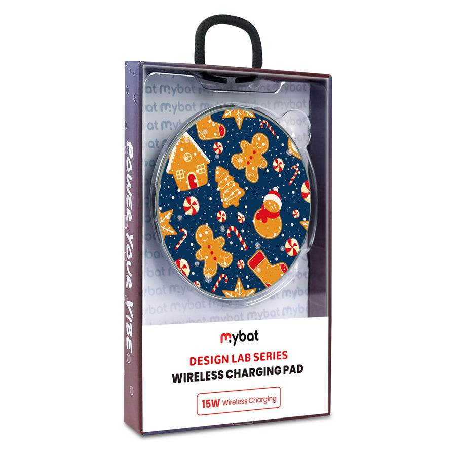 MyBat Design Lab Series Wireless Charging Pad - Silver - Gingerbread Cookies - MCGWIRC22SL-273-9.jpg