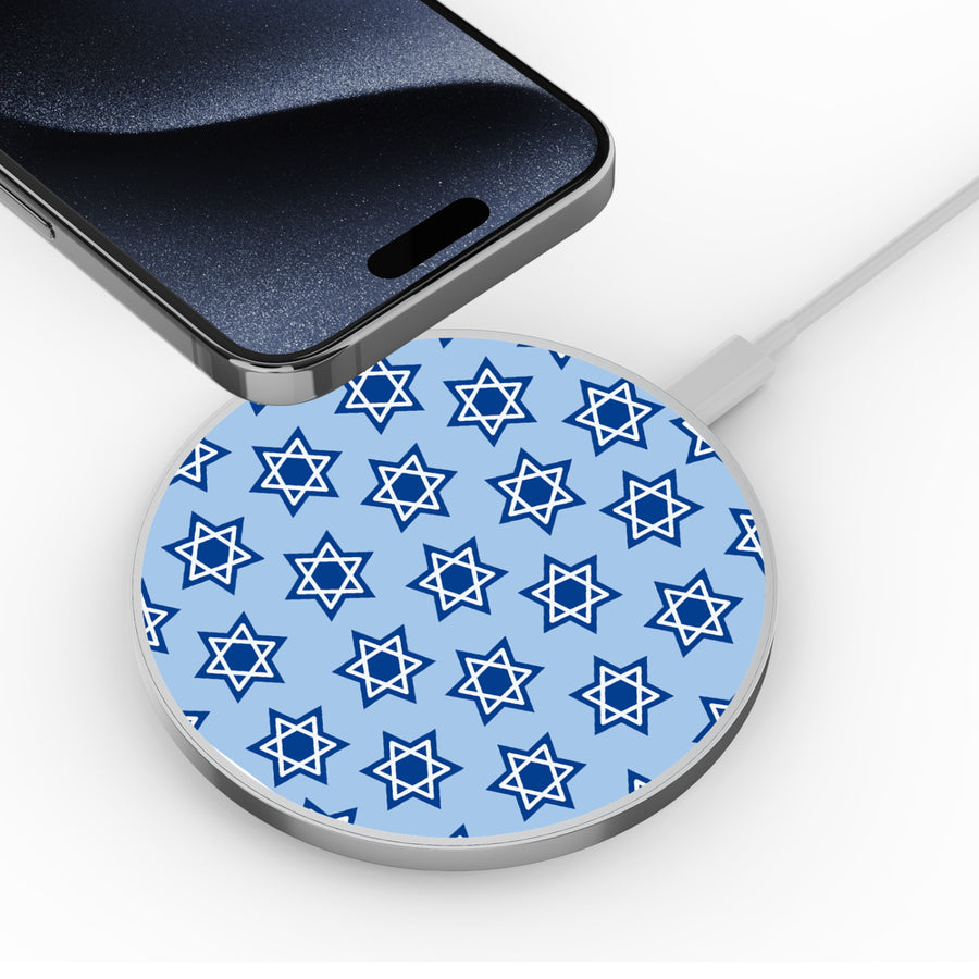 MyBat Design Lab Series Wireless Charging Pad - Silver - Star of David - MCGWIRC22SL-279-4.jpg