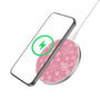 MyBat Design Lab Series Wireless Charging Pad - Silver - Pink Snowflakes - MCGWIRC22SL-282-2.jpg