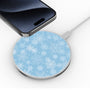 MyBat Design Lab Series Wireless Charging Pad - Silver - Blue Snowflakes - MCGWIRC22SL-283-4.jpg