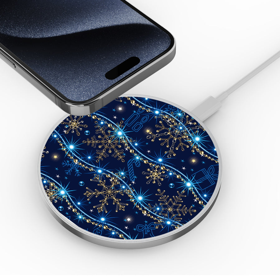 MyBat Design Lab Series Wireless Charging Pad - Silver - Snowflake Twinkle - MCGWIRC22SL-285-4.jpg