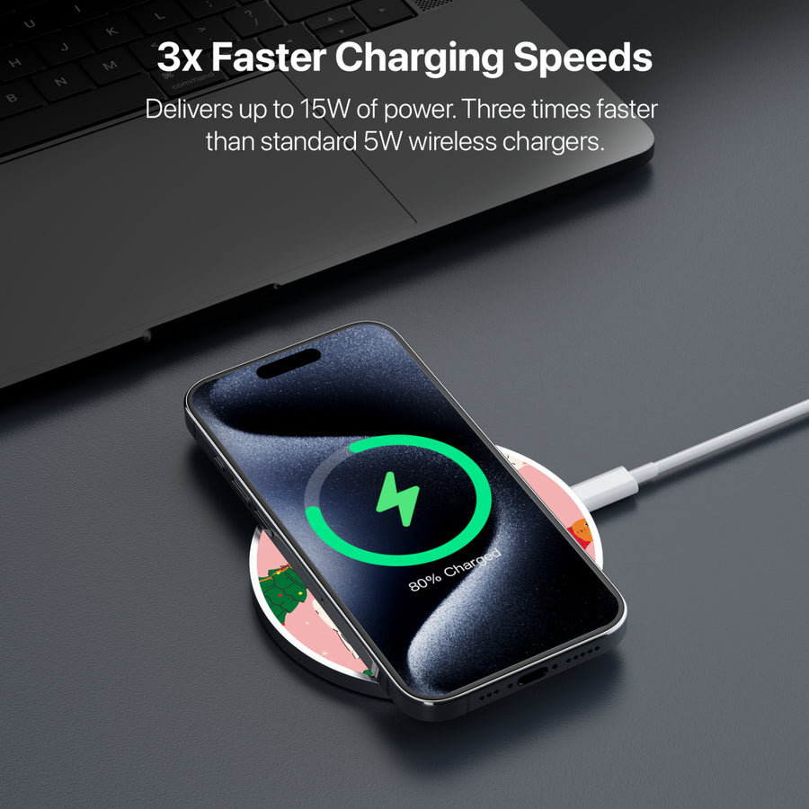 MyBat Design Lab Series Wireless Charging Pad - Silver - Meowy Christmas - MCGWIRC22SL-286-5.jpg