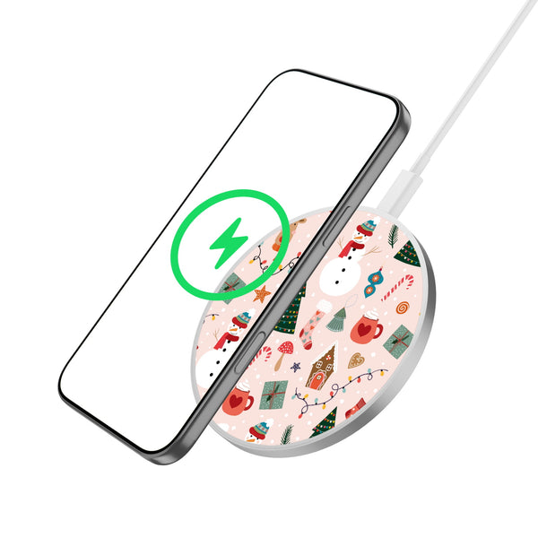 MyBat Design Lab Series Wireless Charging Pad - Silver - Holly Jolly Time - MCGWIRC22SL-288-2.jpg