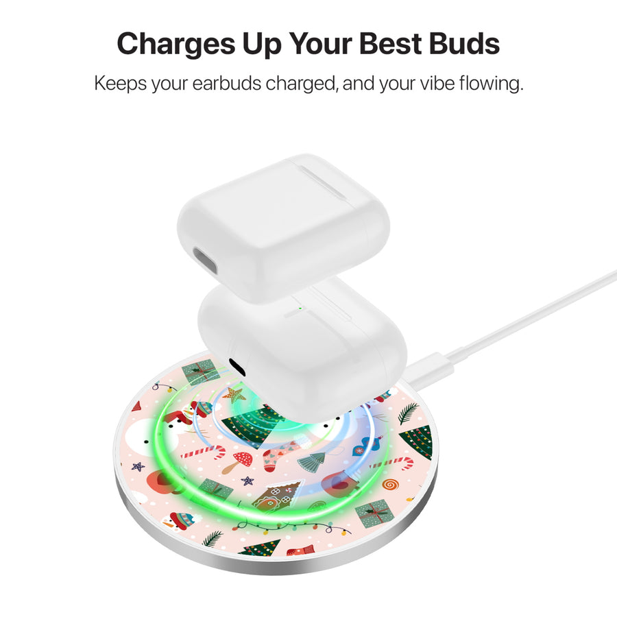 MyBat Design Lab Series Wireless Charging Pad - Silver - Holly Jolly Time - MCGWIRC22SL-288-6.jpg