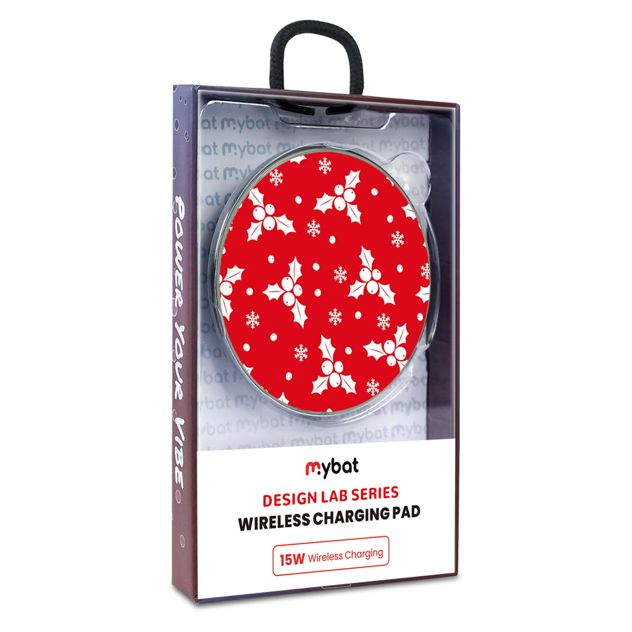 MyBat Design Lab Series Wireless Charging Pad - Silver - Merry Mistletoe - MCGWIRC22SL-290-9.jpg
