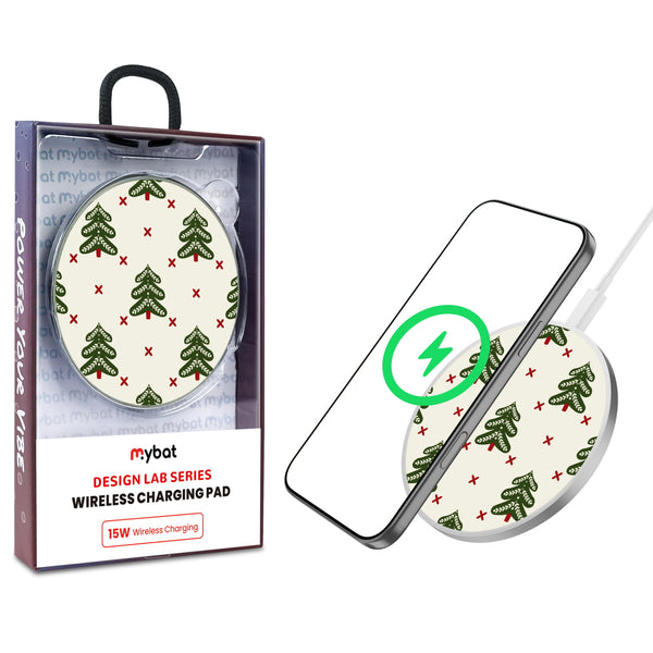 MyBat Design Lab Series Wireless Charging Pad - Silver - O Christmas Tree - MCGWIRC22SL-291-1.jpg