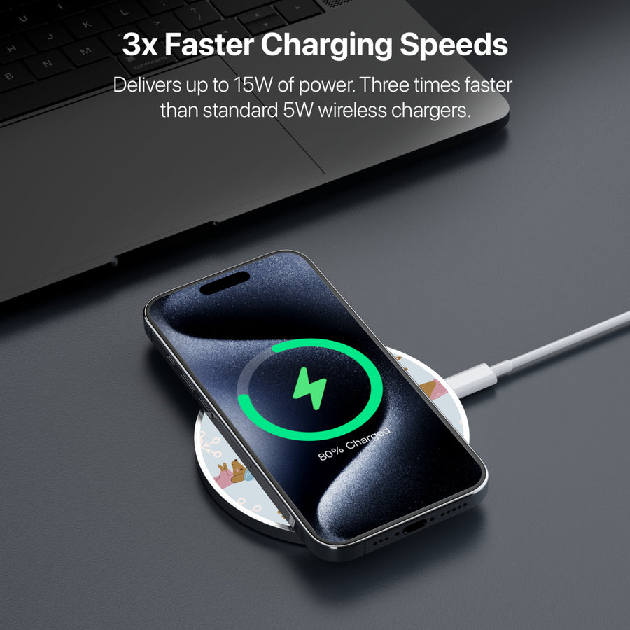 MyBat Design Lab Series Wireless Charging Pad - Silver - Puppy Snow Play - MCGWIRC22SL-299-5.jpg