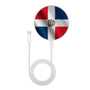 MyBat Design Lab Series Wireless Charging Pad - Silver - Dominican Republic Flag - MCGWIRC22SL-307-3.jpg