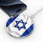 MyBat Design Lab Series Wireless Charging Pad - Silver - Israel Flag - MCGWIRC22SL-308-4.jpg