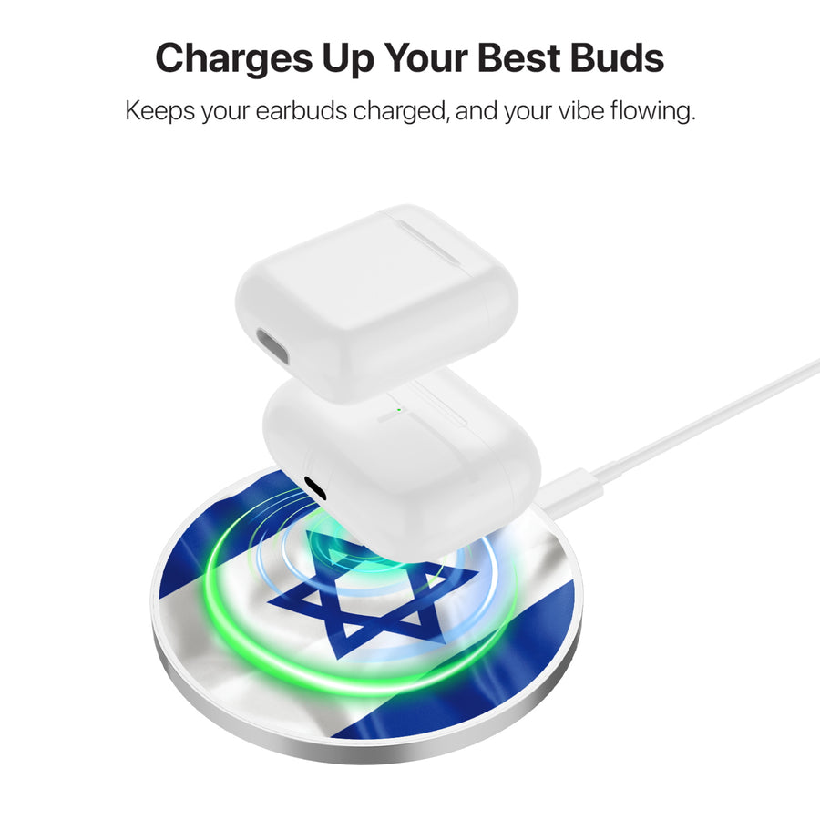 MyBat Design Lab Series Wireless Charging Pad - Silver - Jamaica Flag - MCGWIRC22SL-310-6.jpg