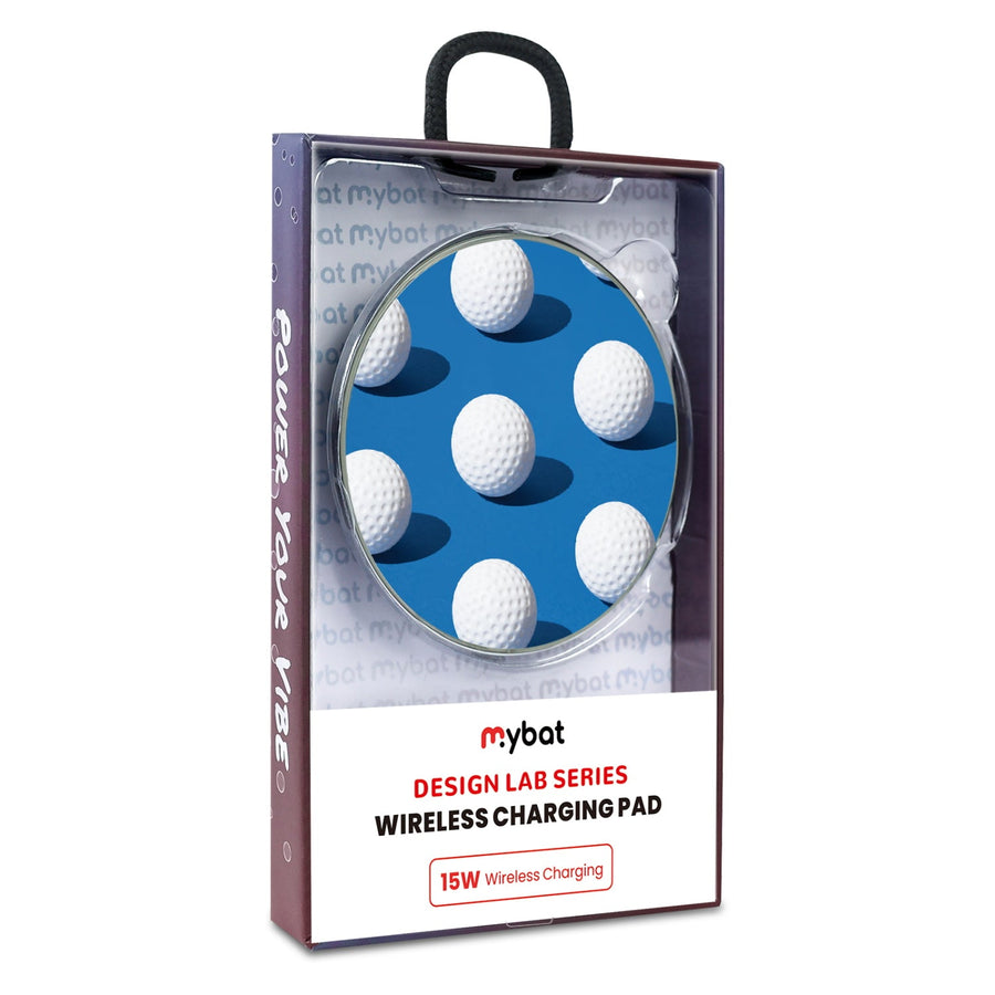 MyBat Design Lab Series Wireless Charging Pad - Silver - Golf Ball Roll