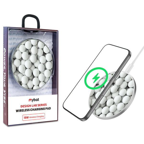 MyBat Design Lab Series Wireless Charging Pad - Silver - Golf Balls - MCGWIRC22SL-314-1.jpg